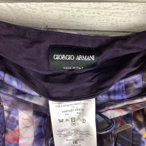 Shorts Designer By Giorgio Armani In Purple, Size: 10 (40) Sale