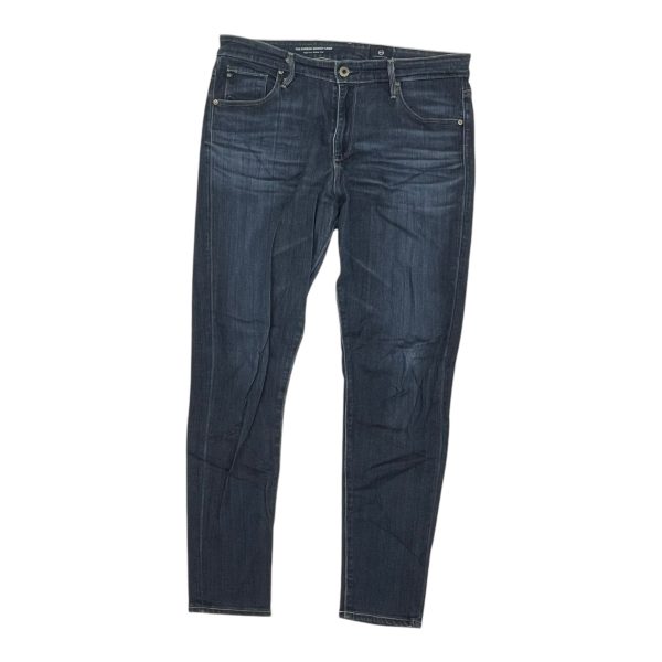 Jeans Cropped By Adriano Goldschmied In Blue Denim, Size:12 Sale