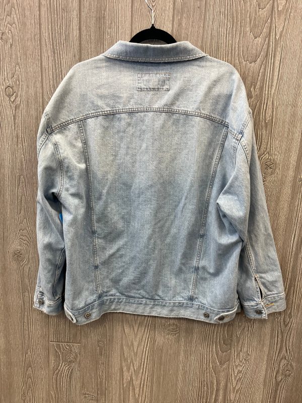 Jacket Denim By Loft In Blue Denim, Size: L Discount