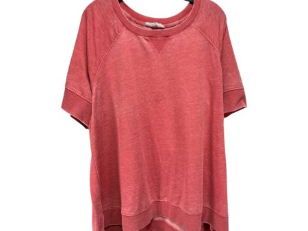 Top Short Sleeve By Jane And Delancey In Coral, Size: 2x Discount