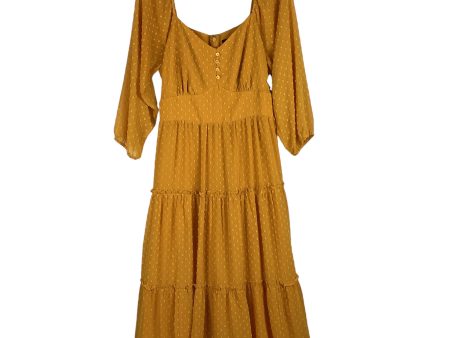 Dress Party Long By J. Crew In Yellow, Size: 8 tall Online