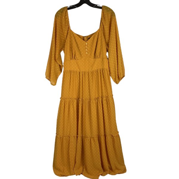 Dress Party Long By J. Crew In Yellow, Size: 8 tall Online