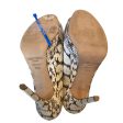 Shoes Luxury Designer By Jimmy Choo In Snakeskin Print, Size:8.5 For Discount