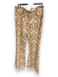 Pants Wide Leg By Clothes Mentor In Brown & White, Size: L Online