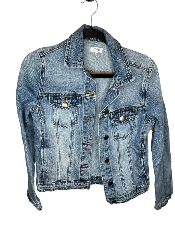 Jacket Denim By Tobi In Blue Denim, Size: Xs Online Sale