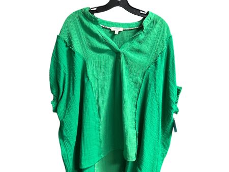 Top Short Sleeve By Umgee In Green, Size: M Hot on Sale