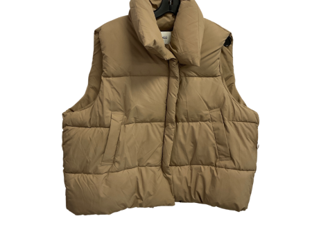 Vest Puffer & Quilted By Clothes Mentor In Tan, Size: 3x For Sale