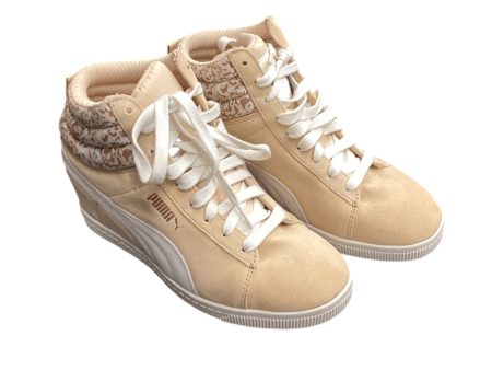 Shoes Sneakers Platform By Puma In Tan & White, Size: 8.5 Online now