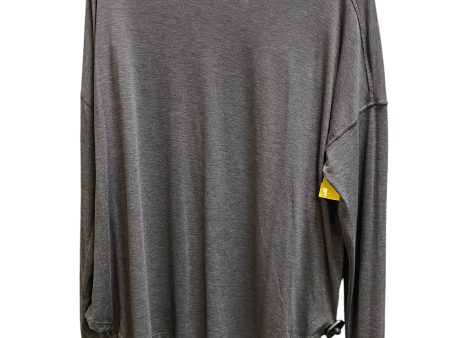 Athletic Top Long Sleeve Crewneck By Champion In Grey, Size: 2x Cheap