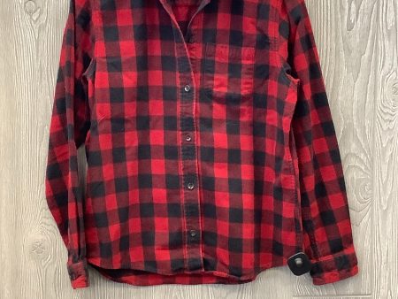 Jacket Faux Fur & Sherpa By L.l. Bean In Plaid Pattern, Size: Xs Cheap