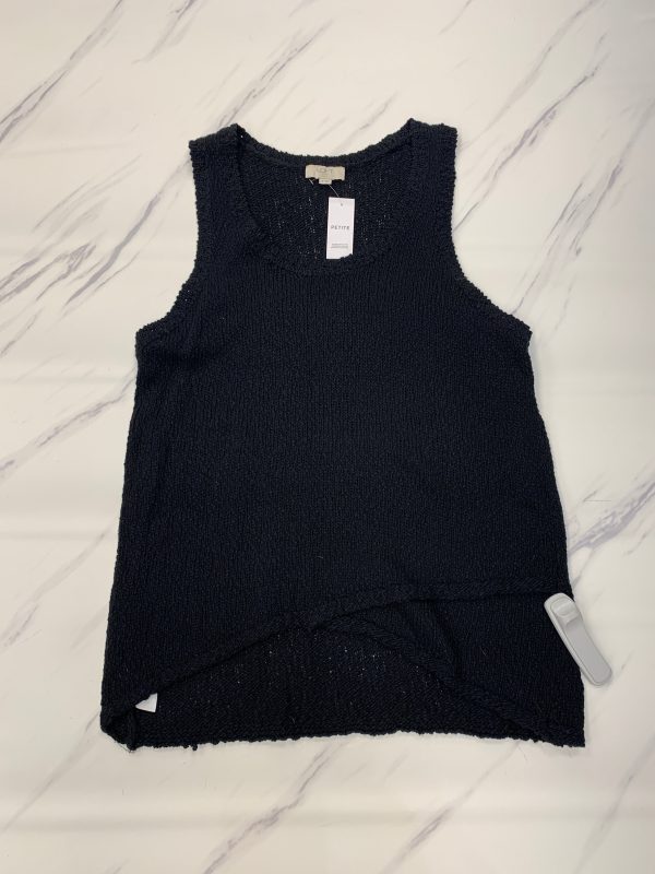 Top Sleeveless By Loft In Black, Size: Petite L For Discount