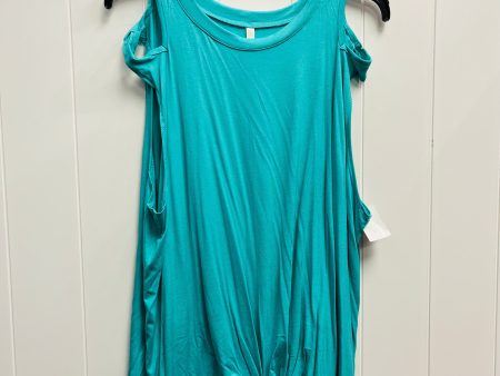 Top Sleeveless By Celeste In Teal, Size: 2x Fashion