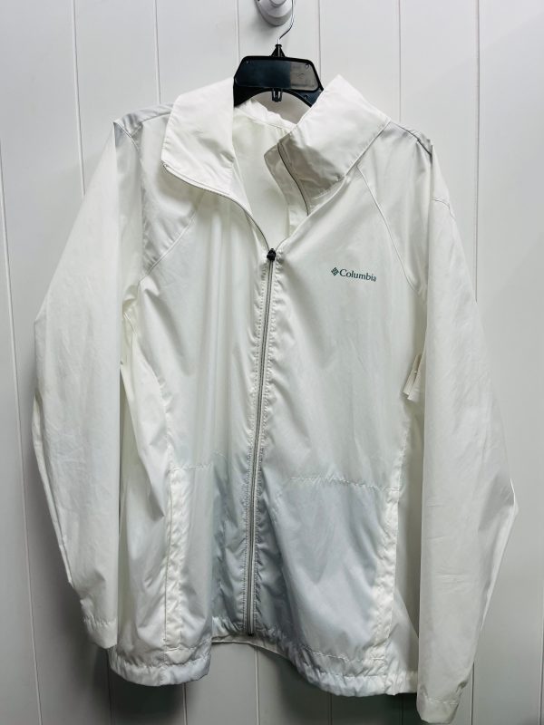 Jacket Windbreaker By Columbia In White, Size: 3x For Discount