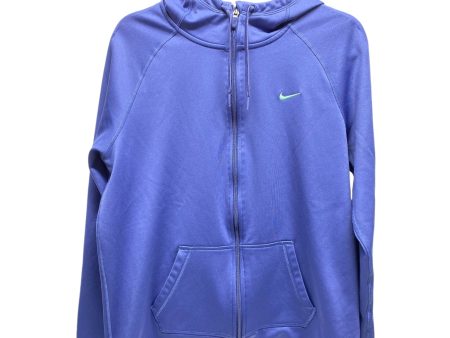 Athletic Jacket By Nike Apparel In Blue, Size: L Fashion