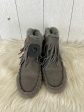 Boots Ankle Flats By Emu In Grey, Size: 6 For Cheap