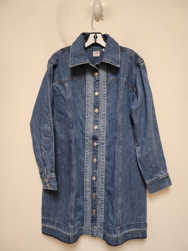 Dress Casual Short By Levis In Blue Denim, Size: M Fashion