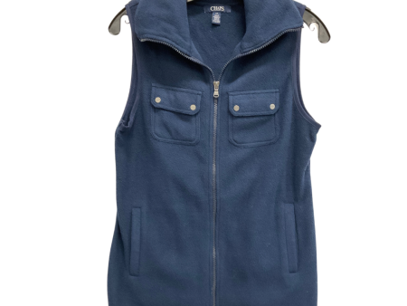 Vest Fleece By Chaps In Navy, Size: S Online Hot Sale