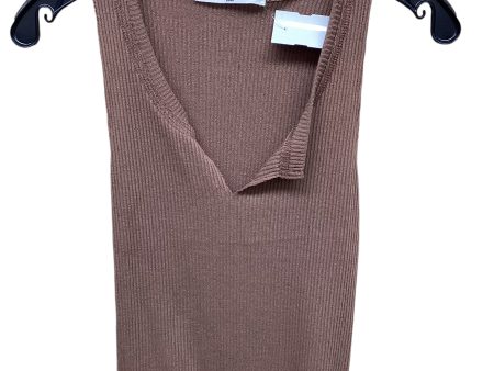 Top Sleeveless By Project Social Tee In Brown, Size: S Online Sale