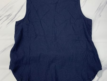 Top Sleeveless By Ann Taylor In Blue, Size: Petite  M Discount