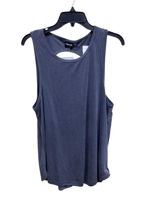 Top Sleeveless By Mono B In Grey, Size: L Online Sale