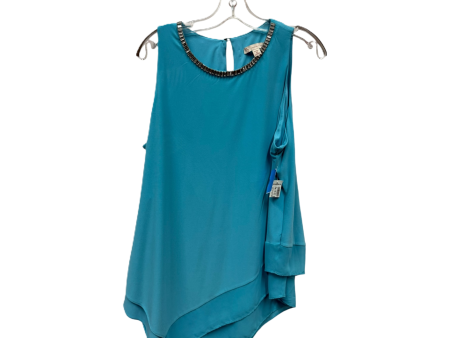 Top Sleeveless By Dressbarn In Blue, Size: 1x Discount