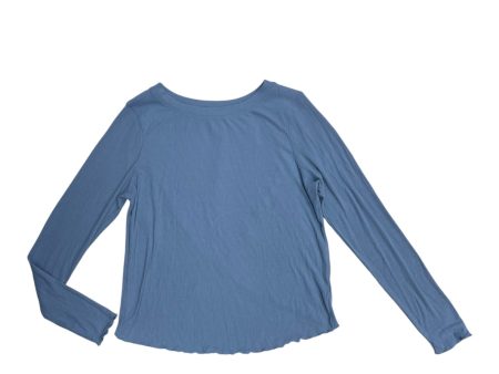 Athletic Top Long Sleeve Collar By Joy Lab In Blue, Size: Xs Hot on Sale