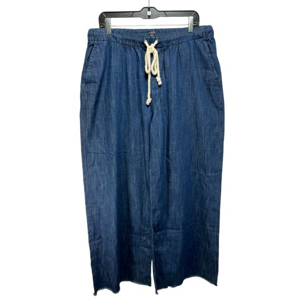 Jeans Wide Leg By J. Crew In Blue Denim, Size: Xl For Sale