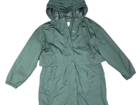 Jacket Windbreaker By Old Navy In Green, Size: L Discount