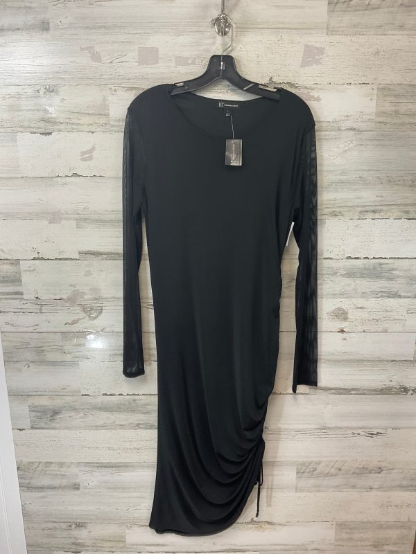 Dress Party Midi By Inc In Black, Size: L on Sale