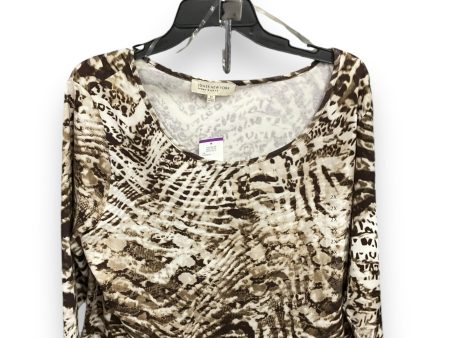 Top 3 4 Sleeve Basic By Jones New York In Animal Print, Size: 2x For Cheap