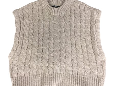 Vest Sweater By Forever 21 In Beige, Size: M Online