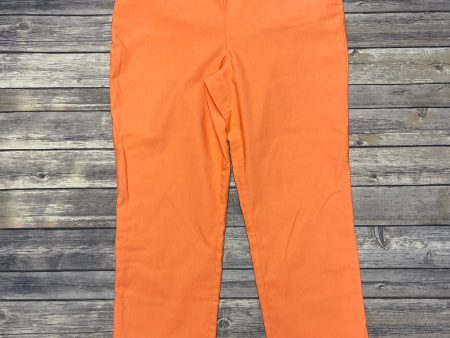 Pants Cropped By Chicos In Orange, Size: 8 Online Hot Sale