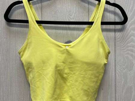 Athletic Bra By Lululemon In Yellow, Size:S Discount