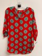 Tunic Long Sleeve By Peach Love Cream California In Red, Size: S Sale