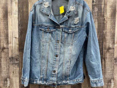 Jacket Denim By Highway In Blue Denim, Size: M Online now