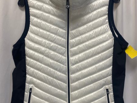 Vest Puffer & Quilted By Calvin Klein In White, Size: L Discount