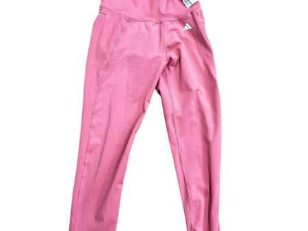 Athletic Leggings By Adidas In Pink, Size: S For Cheap