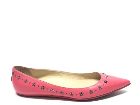 Shoes Luxury Designer By Jimmy Choo In Pink, Size: 10.5 Online now