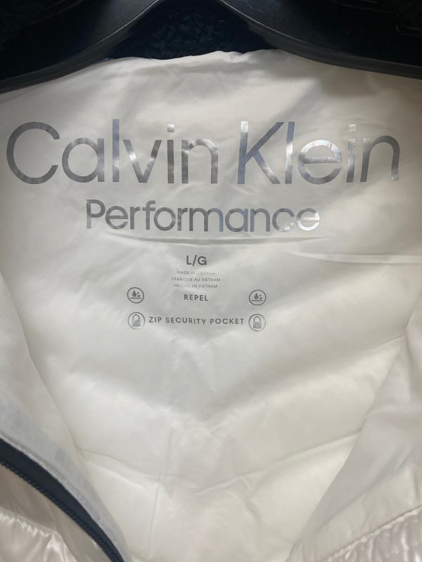 Vest Puffer & Quilted By Calvin Klein In White, Size: L Discount