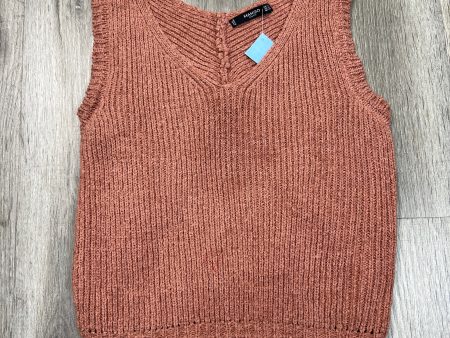 Vest Sweater By Mango In Orange, Size: Xs Hot on Sale