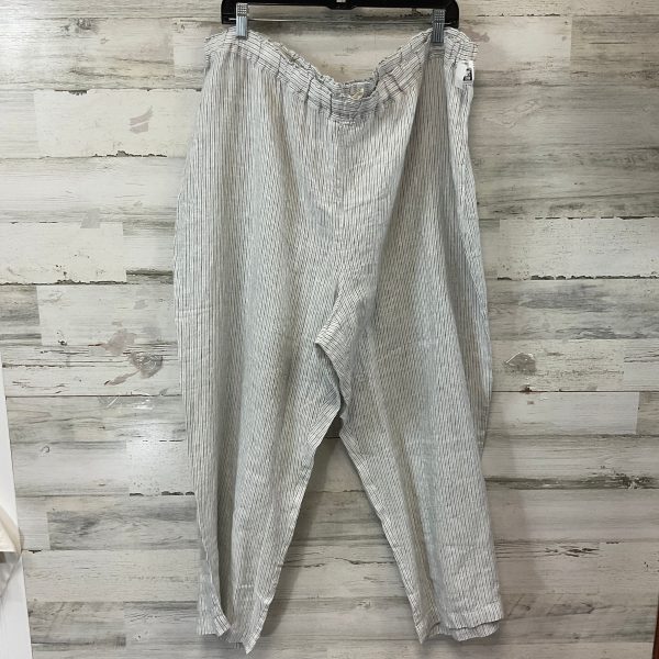 Pants Other By Eileen Fisher In Blue & White, Size: 2x Sale