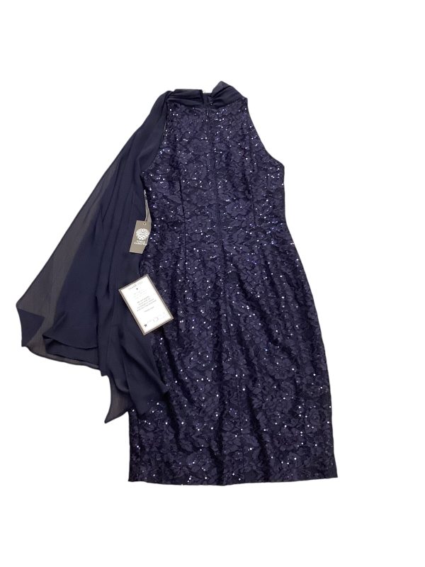 Dress Party Midi By Vince Camuto In Navy, Size: 6 Online Sale