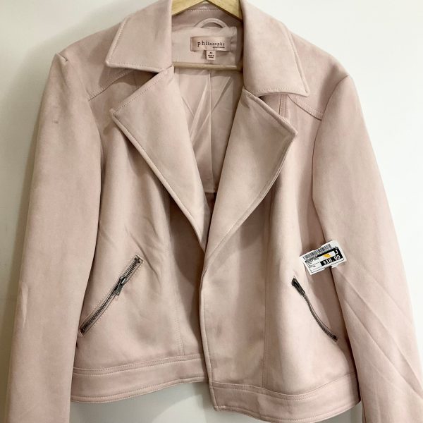 Jacket Moto By Philosophy In Pink, Size: Xl Online Hot Sale