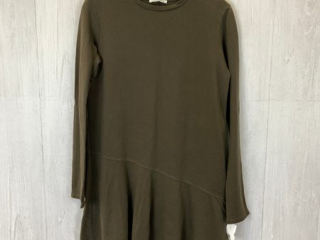 Tunic Long Sleeve By Zara In Brown, Size: M Sale