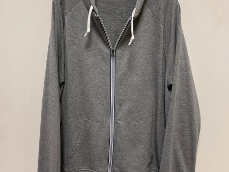 Athletic Jacket By Bcg In Grey, Size: Xl Fashion