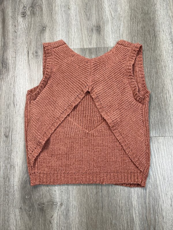 Vest Sweater By Mango In Orange, Size: Xs Hot on Sale