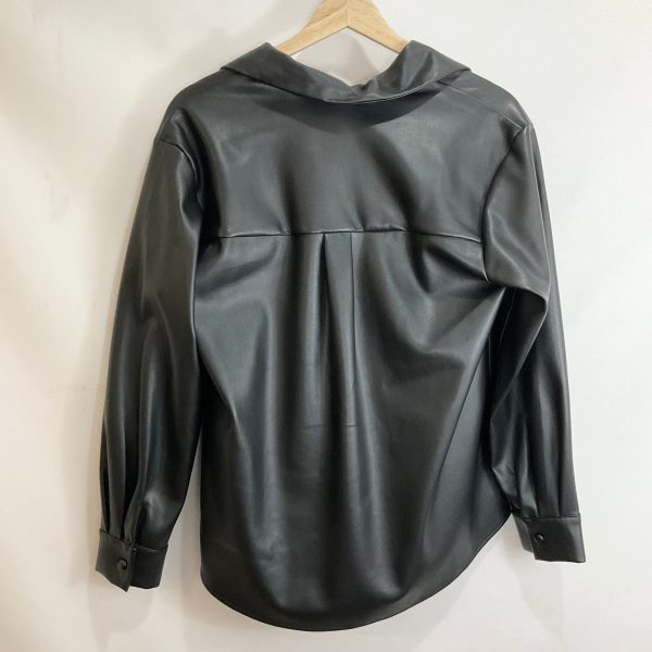 Jacket Leather By Clothes Mentor In Black, Size: S For Sale