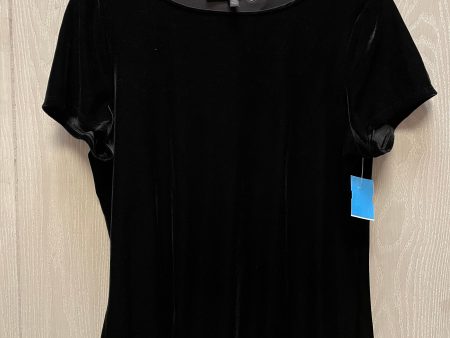 Top Short Sleeve By White House Black Market In Black, Size: L Sale