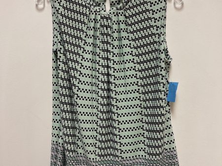 Top Sleeveless By Calvin Klein In Black & Green, Size: M For Cheap