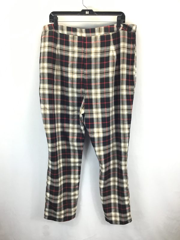 Pants Dress By Boohoo Boutique In Plaid Pattern, Size: 16 Discount